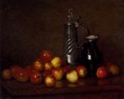 Apples With A Tankard And Jug - 克洛德·约瑟夫·贝勒